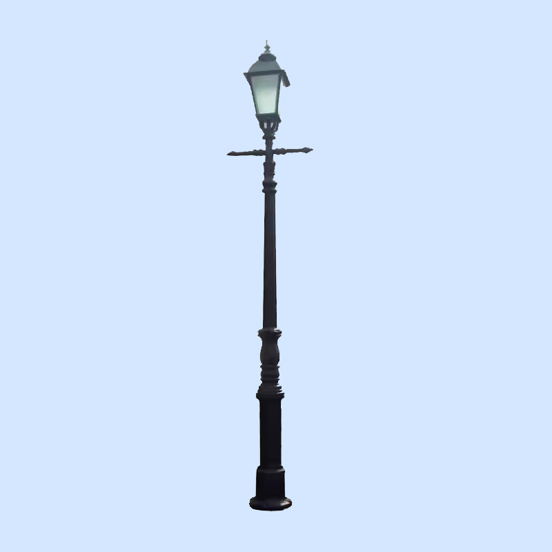 Cast Aluminum light pole HS-L029,Cast Aluminum light pole